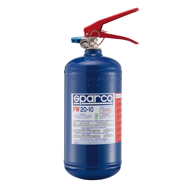 Sparco метален ръчен пожарогасител 2.4л